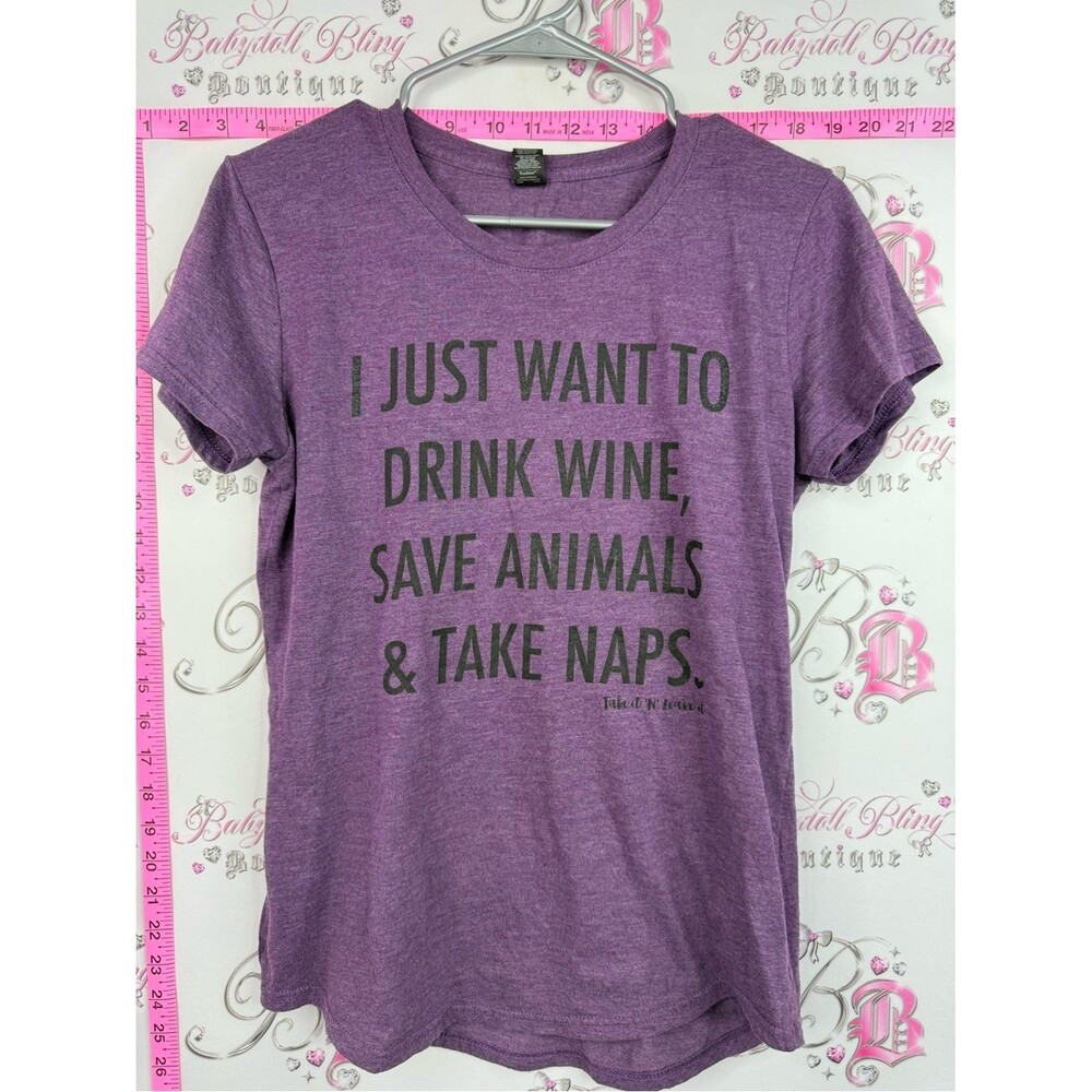 Anvil Purple Tee I just want to take naps